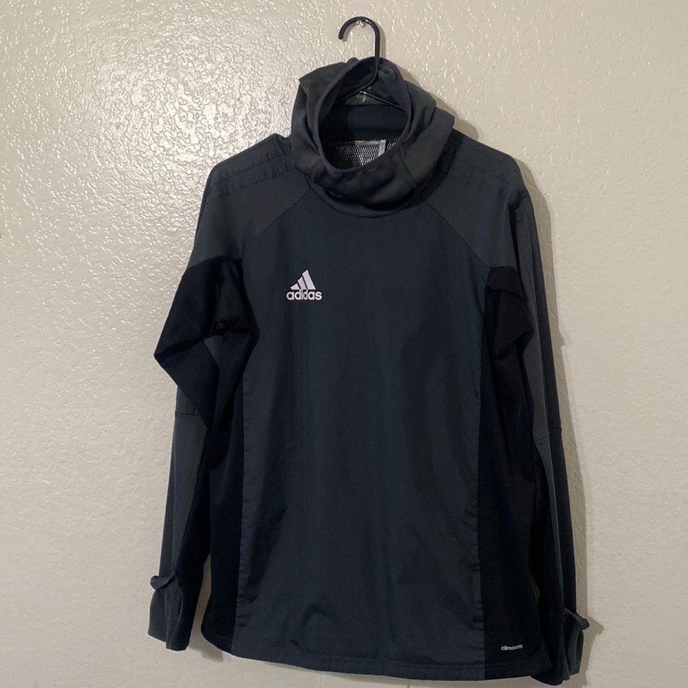 Black/Gray adidas windbreaker Sweater